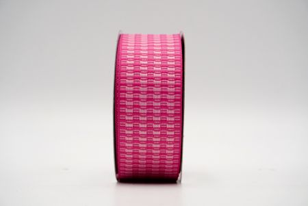 Розовая лента с уникальным клетчатым дизайном_K1750-213